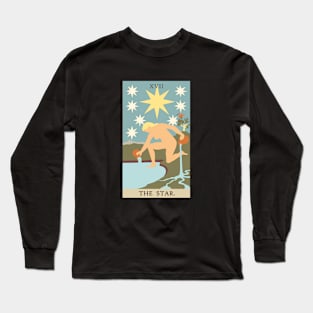 The Star Tarot Card Long Sleeve T-Shirt